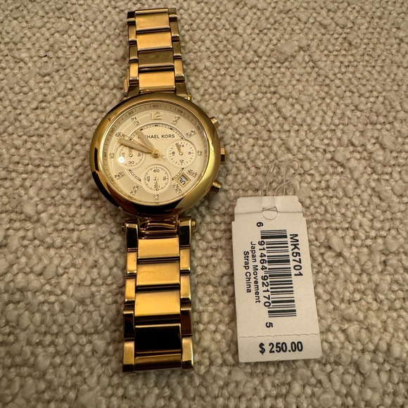 Michael KORS Parker Chronograph Champagne Dial Gold-tone Ladies Watch MK5701 - Picture 4 of 8